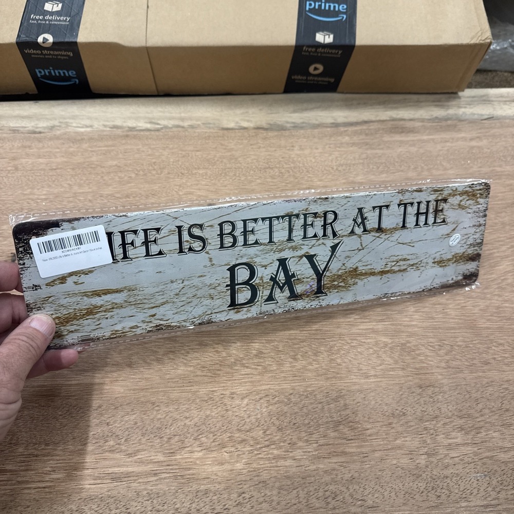 Metal Sign Wall Decor Life Is Better At The Bay
